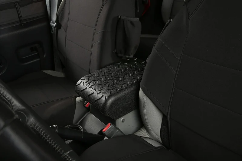 Rugged Ridge Center Console Cover Black 07-10 Jeep Wrangler - Image 4