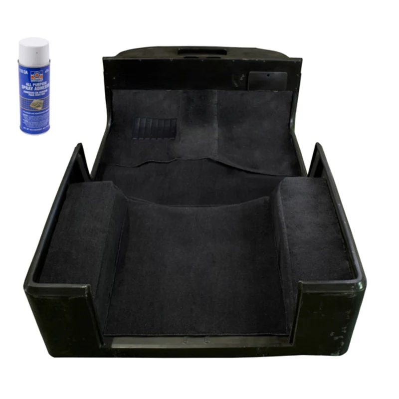 Rugged Ridge Deluxe Carpet Kit Adhesive Black 76-95 Jeep CJ / Jeep Wrangler M - Image 2