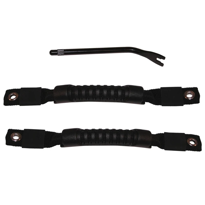Rugged Ridge Door Pull Straps Black 97-06 Jeep Wrangler - Image 2