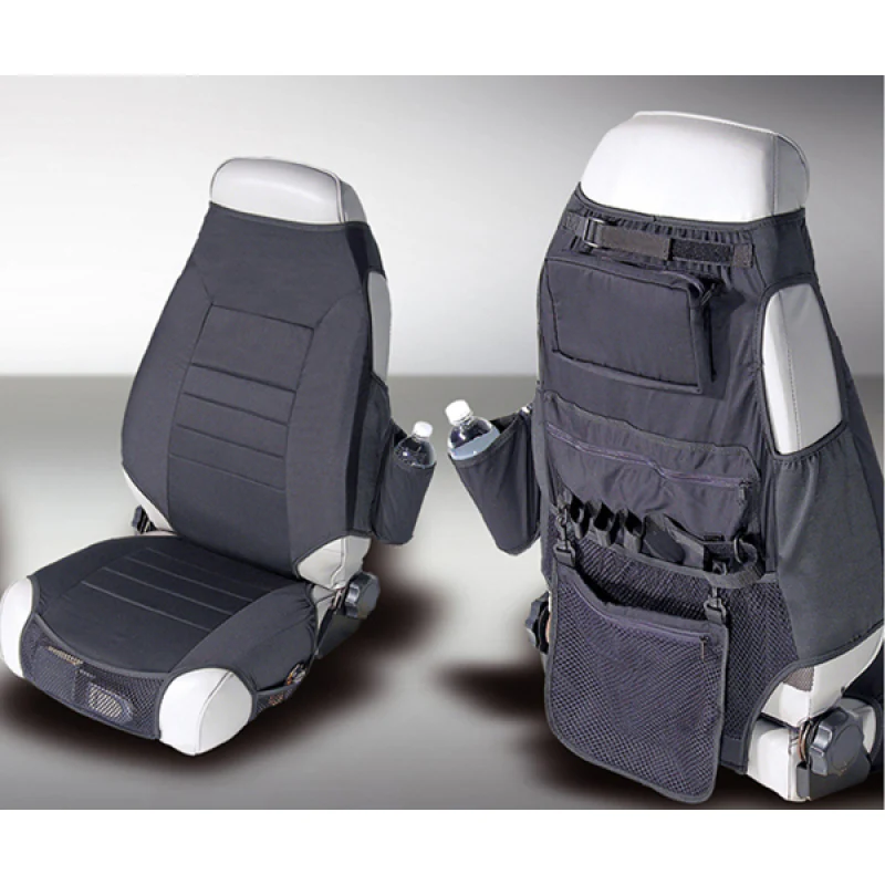 Rugged Ridge Fabric Seat Protectors Black 76-06 Jeep CJ / Jeep Wrangler - Image 2