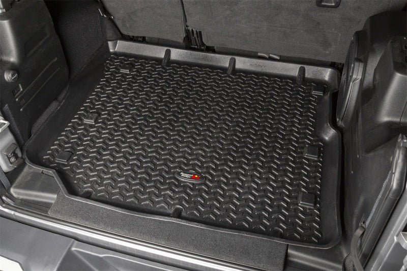 Rugged Ridge Floor Liner Cargo Black 18-21 Jeep Wrangler JL 4 Dr (Excl. 4XE Models) - Image 5