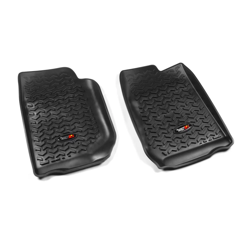 Rugged Ridge Floor Liner Front Black 2007-2018 Jeep Wrangler Unlimited JK 4 Dr - Image 2