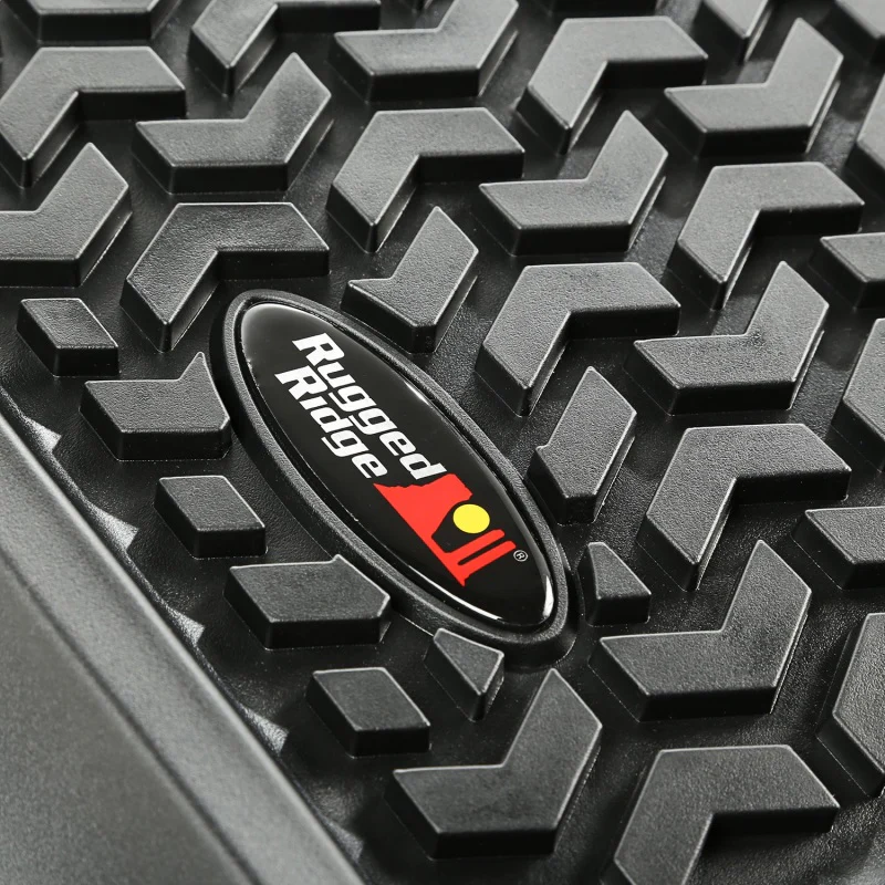 Rugged Ridge Floor Liner Front/Rear Black 2007-2018 Jeep Wrangler JK 2 Dr - Image 5