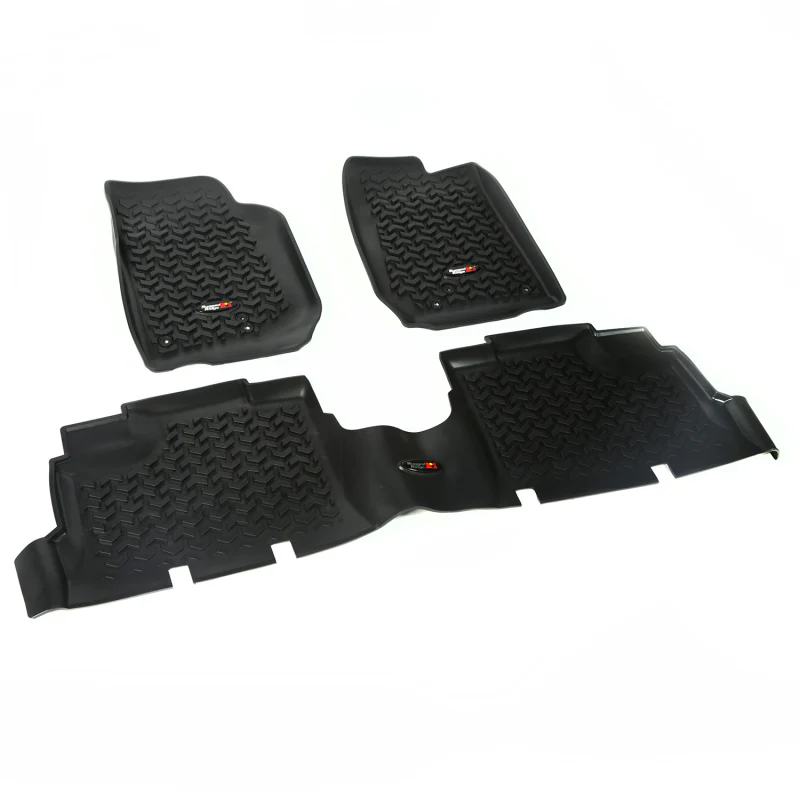 Rugged Ridge Floor Liner Front/Rear Black 2007-2018 Jeep Wrangler JK 4 Dr - Image 3