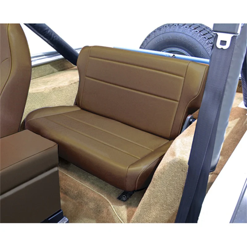 Rugged Ridge Fold & Tumble Rear Seat Spice 76-95 Jeep CJ / Jeep Wrangler - Image 3