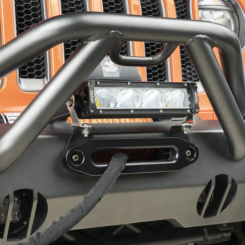 Rugged Ridge Hawse Fairlead Light Mount Bracket - Image 2
