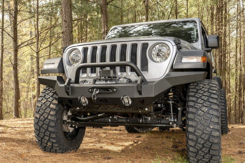Rugged Ridge HD Bumper Full Width Front 07-18 Jeep Wrangler JK 18-20 Jeep Wrangler JL 2020 JT - Image 2