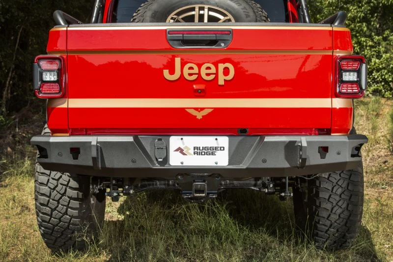 Rugged Ridge HD Bumper Rear 20-21 Jeep Gladiator JT - Image 4