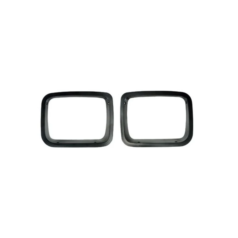 Rugged Ridge Headlight Bezels Black 87-95 Jeep Wrangler YJ - Image 2