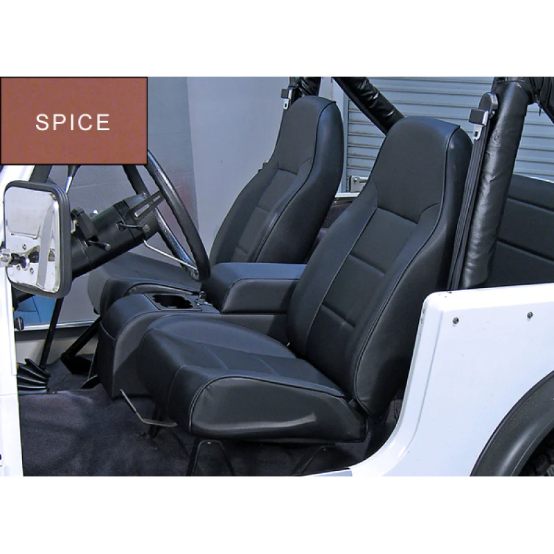 Rugged Ridge High-Back Front Seat Non-Recline Spice 76-02 CJ&Wran - Image 2