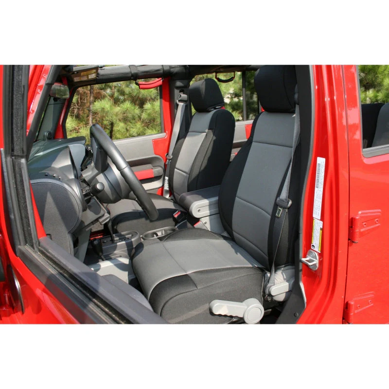 Rugged Ridge Neoprene Front Seat Covers 07-10 Jeep Wrangler JK - Image 2
