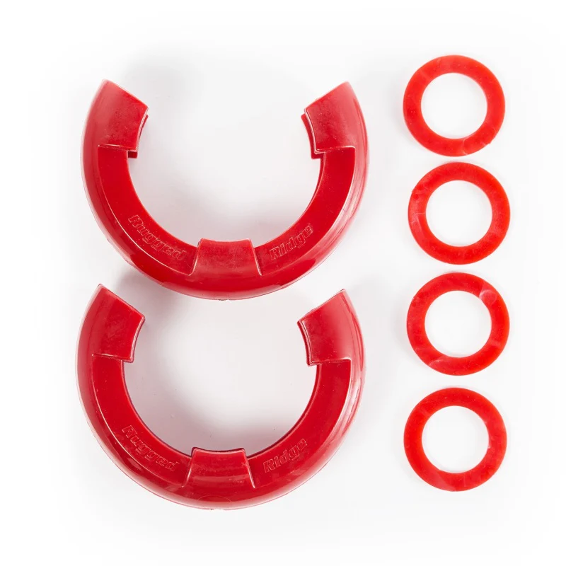 Rugged Ridge Red 7/8in D-Ring Isolator Kit - Image 2