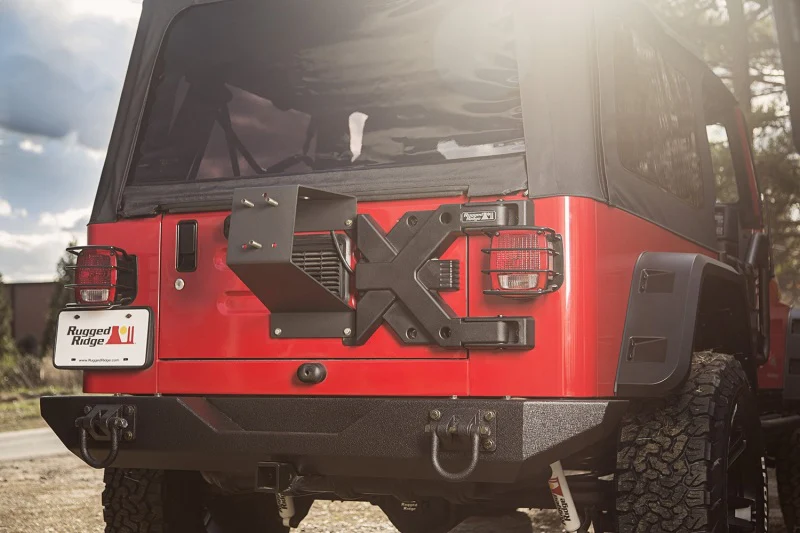 Rugged Ridge Spartacus HD Tire Carrier Whl Mount 87-06 YJ/TJ - Image 6