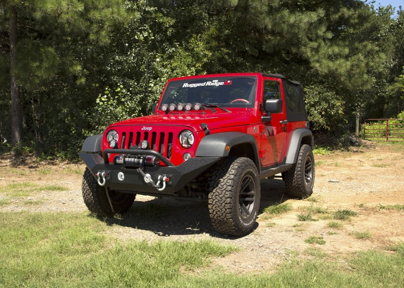 Rugged Ridge Spartan Front Bumper HCE W/Overrider 07-18 Jeep Wrangler JK - Image 3