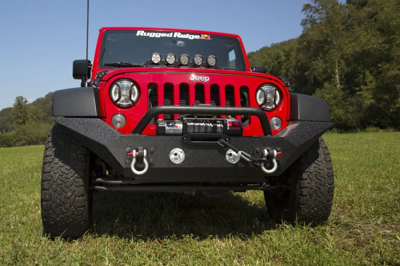 Rugged Ridge Spartan Front Bumper HCE W/Overrider 07-18 Jeep Wrangler JK - Image 6