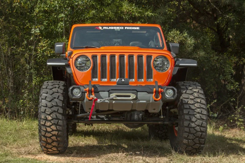 Rugged Ridge Stubby Venator Front Bumper 18-20 Jeep Wrangler JL/JT - Image 4