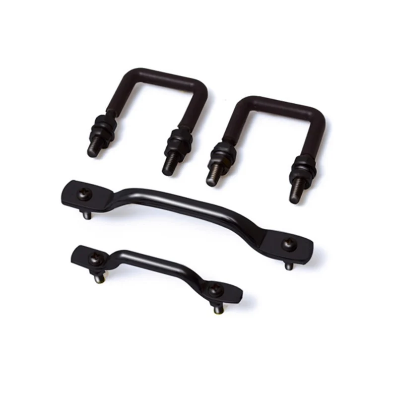 Rugged Ridge Windshield Tie Down Kit Black 55-95 Jeep CJ / Jeep Wrangler - Image 4