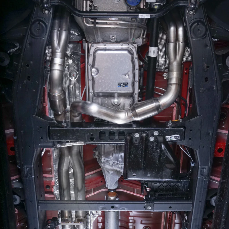 Stainless Works 2019+ Chevrolet Silverado 5.3/6.2 Catted Headers 1-7/8in Primaries 3in Leads X-Pipe - Image 2