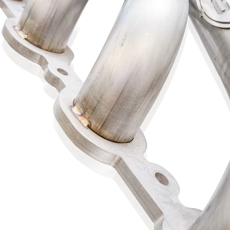 Stainless Works 2019+ Chevrolet Silverado 5.3/6.2 Catted Headers 1-7/8in Primaries 3in Leads X-Pipe - Image 5
