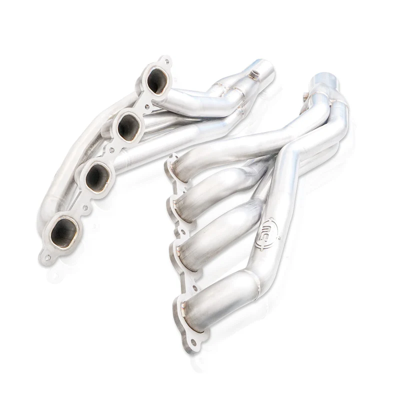 Stainless Works 2019+ Chevrolet Silverado 5.3L Catted Headers 1-7/8in Primaries 3in Leads Y-Pipe - Image 8