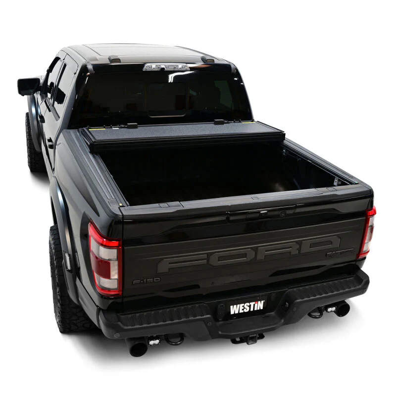 Westin 15-25 Ford F-150 5ft. 7in. Bed Hard Tri-Fold Tonneau Cover - Black - Image 4