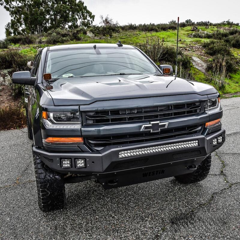 Westin 16-19 Chevy/GMC Silverado/Sierra 1500 Pro-Mod Front Bumper - Textured Black - Image 5