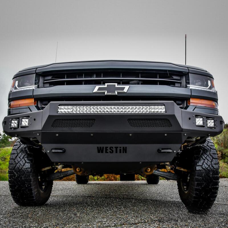 Westin 16-19 Chevy/GMC Silverado/Sierra 1500 Pro-Mod Front Bumper - Textured Black - Image 6
