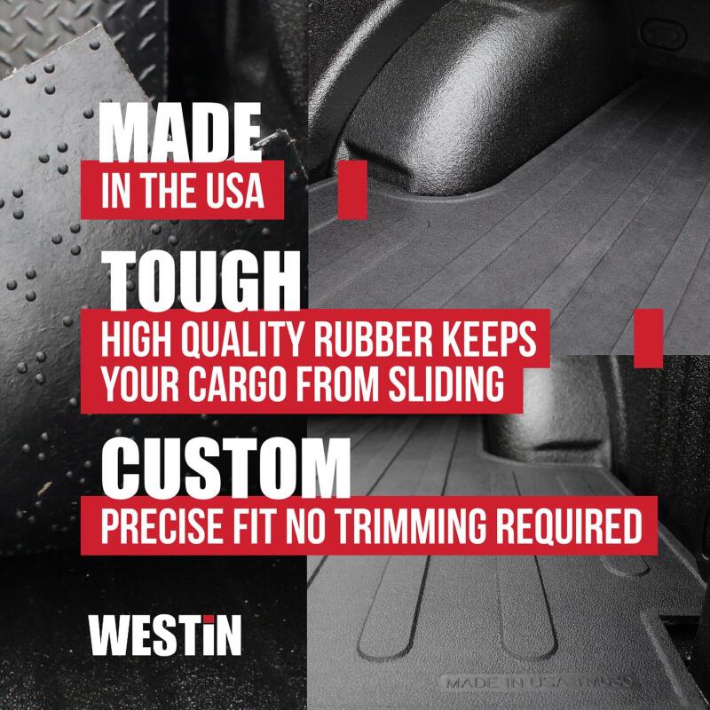 Westin 19-22 Chevy Silverado/GMC Sierra 1500 (6.5ft Bed) Truck Bed Mat - Black (Excl. 19 LD/Limited) - Image 3