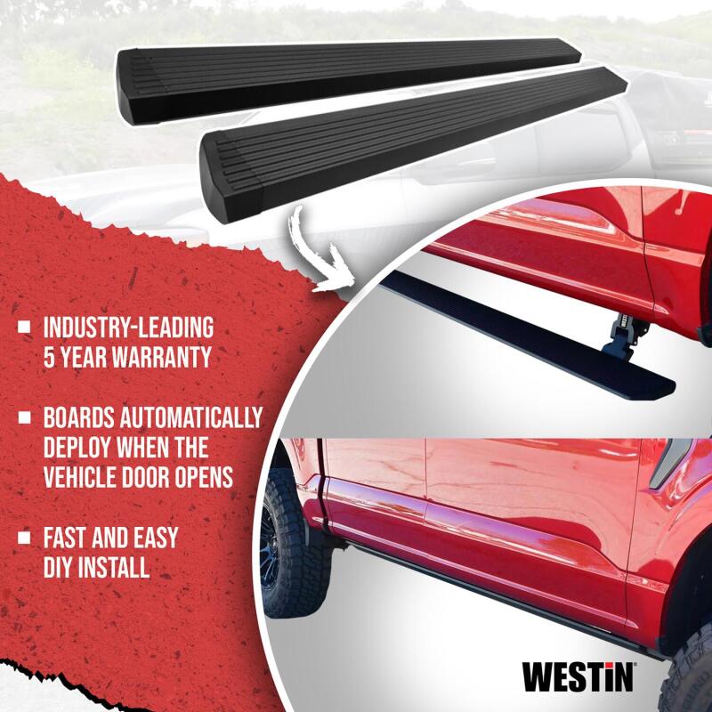 Westin 19-26 Chev/GMC Silv/Srra 1500 CC (No 19 LTD) / 20-26 2500/3500 Pro-e Running Boards - Tex Blk - Image 19