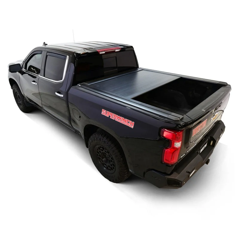 Westin 19-26 Chev/GMC Silverado/Sierra 1500 5ft 8in Bed Electric Retractable Tonneau Cover - Black - Image 13