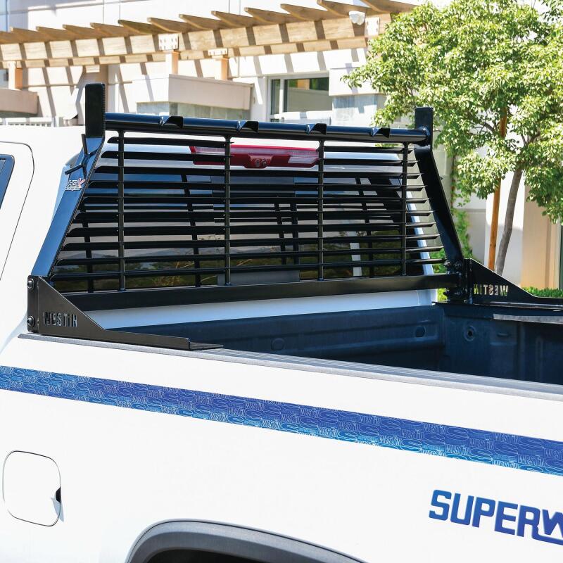 Westin 1999-2018 Chevrolet/Ford/GMC/Toyota Silverado/Sierra 1500/2500/3500 HD Headache Rack - Black - Image 6
