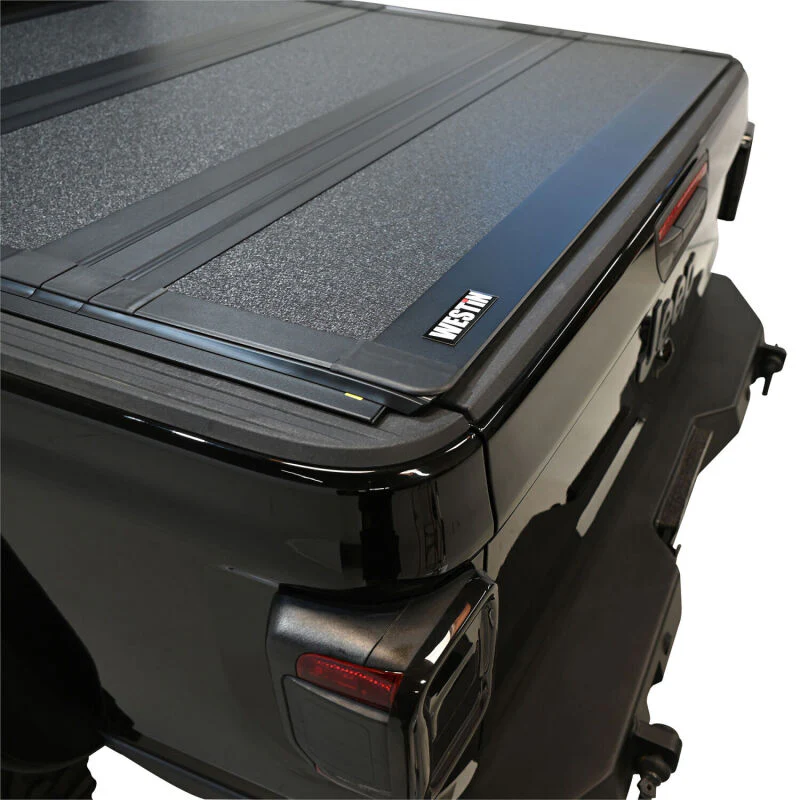 Westin 20-22 Jeep Gladiator JT 4WD 5ft. Bed Hard Tri-Fold Tonneau Cover - Black - Image 3