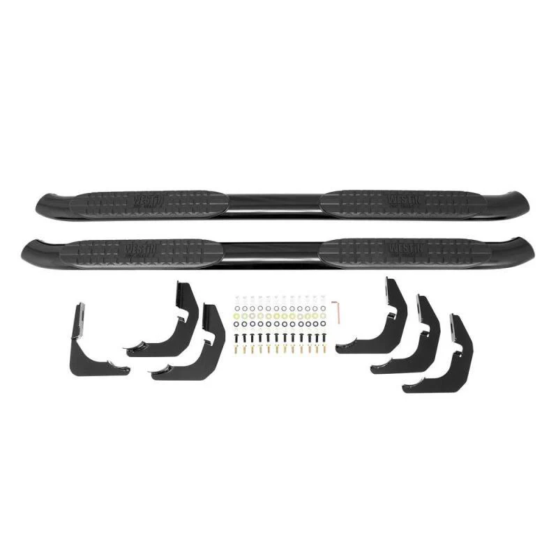 Westin 2015-2018 Ford F-150 SuperCrew PRO TRAXX 4 Oval Nerf Step Bars - Black - Image 10