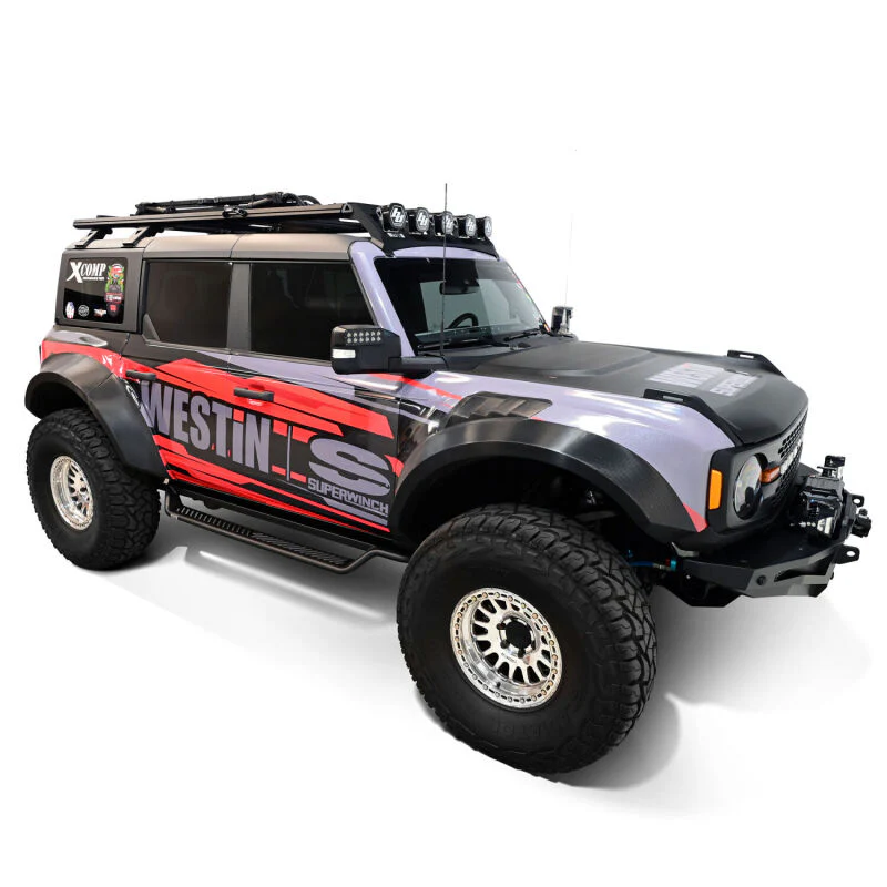 Westin 21-25 Ford Bronco 4dr (Excl. Sport) Outlaw Drop Running Boards - Tex. Blk - Image 6