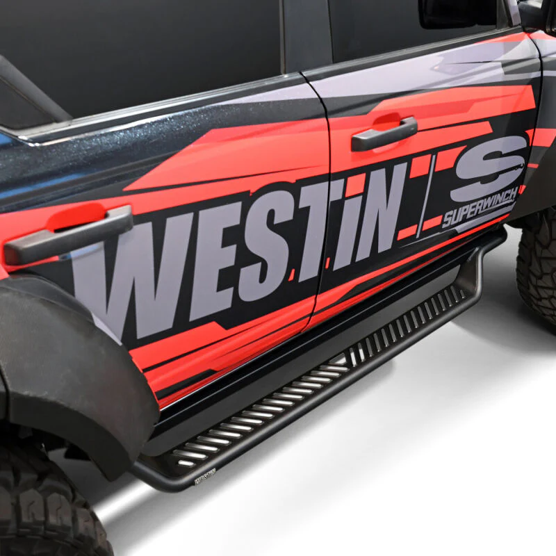 Westin 21-25 Ford Bronco 4dr (Excl. Sport) Outlaw Drop Running Boards - Tex. Blk - Image 7