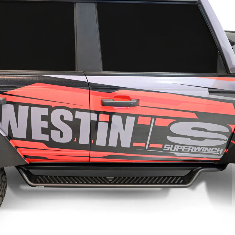 Westin 21-25 Ford Bronco 4dr (Excl. Sport) Outlaw Drop Running Boards - Tex. Blk - Image 8
